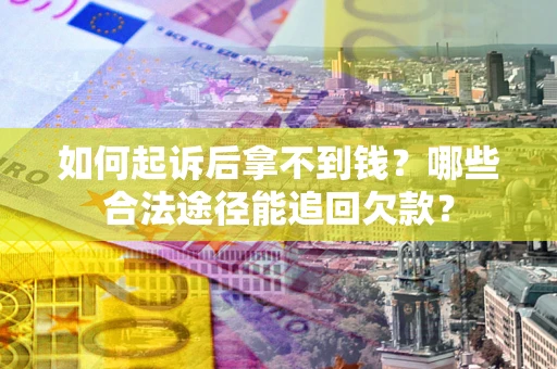 武汉如何起诉后拿不到钱？哪些合法途径能追回欠款？