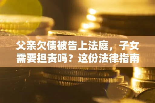 武汉父亲欠债被告上法庭，子女需要担责吗？这份法律指南必须看完