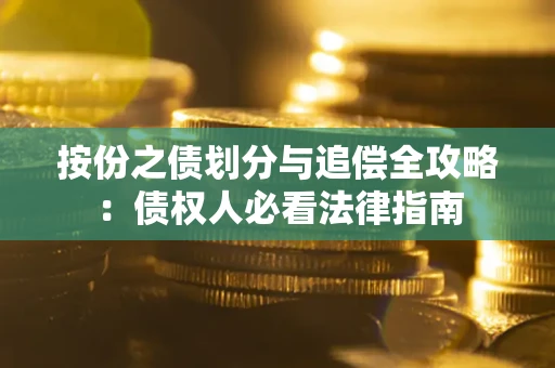 武汉按份之债划分与追偿全攻略：债权人必看法律指南