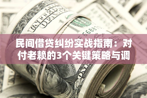 武汉民间借贷纠纷实战指南：对付老赖的3个关键策略与调解盲区解析