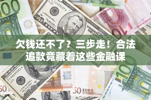 武汉欠钱还不了？三步走！合法追款竟藏着这些金融课