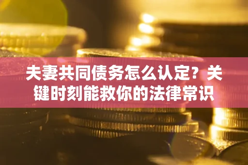 武汉夫妻共同债务怎么认定？关键时刻能救你的法律常识