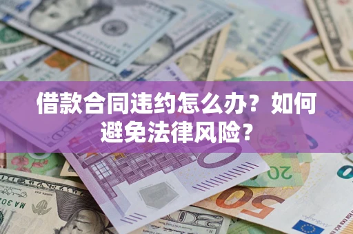 武汉借款合同违约怎么办？如何避免法律风险？