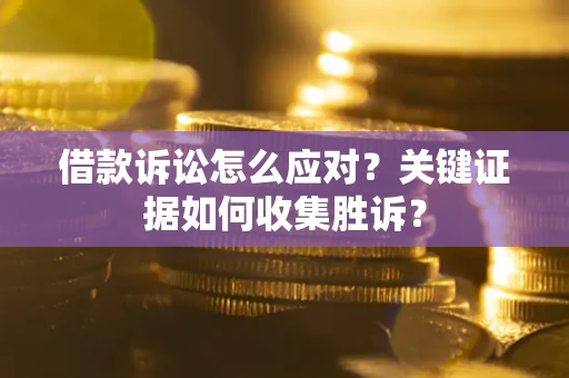 武汉借款诉讼怎么应对？关键证据如何收集胜诉？